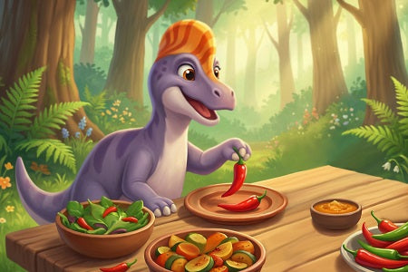 What did the Hadrosaur say when he tried spicy food?