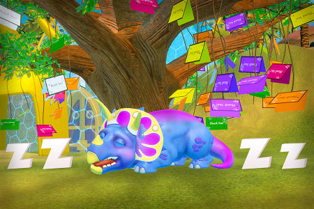 What do you call a sleeping dinosaur?