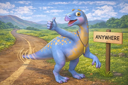 Why was the Iguanodon so good at hitchhiking?
