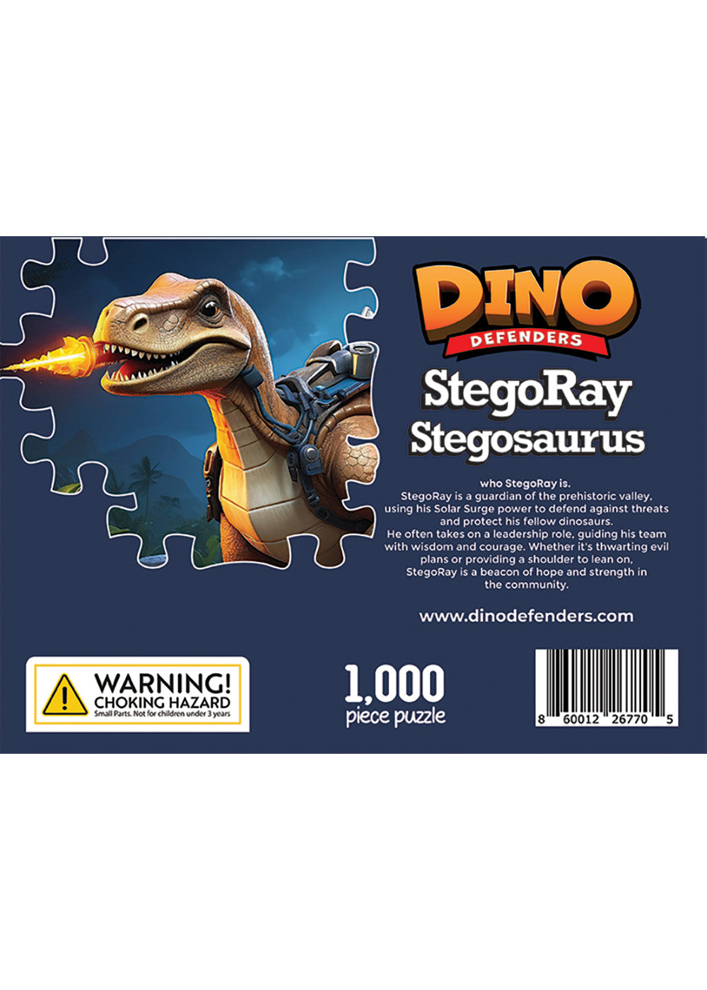 StegoRay the Stegosaurus 1,000 Piece Jigsaw Puzzle
