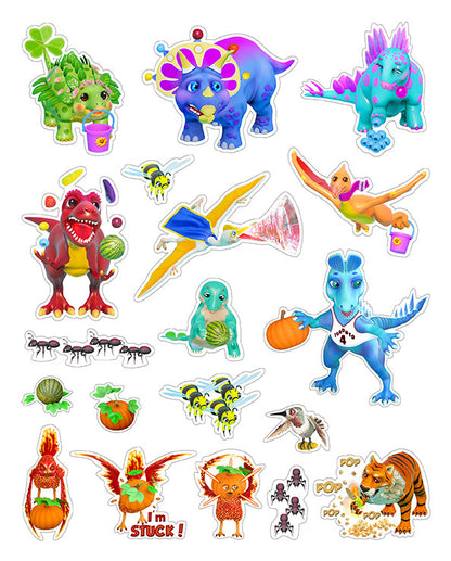 Dino Defenders Stickers - Produce Patch
