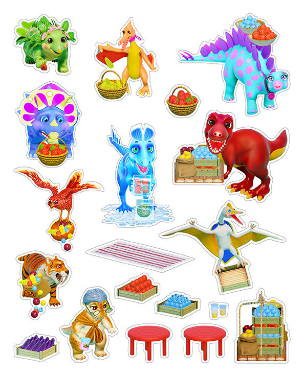 Dino Defenders Stickers - Produce Patch